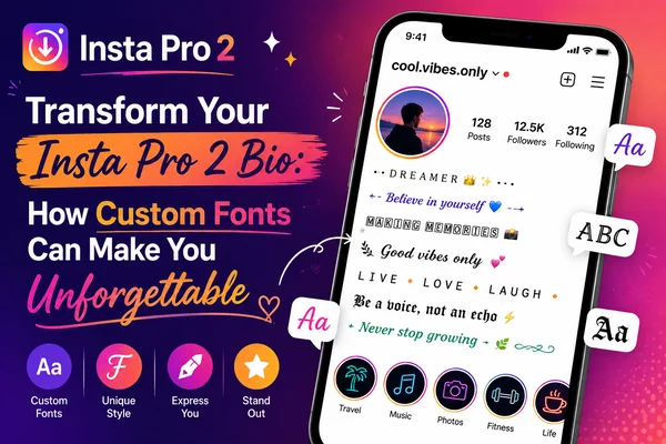 Transform Your Insta Pro 2 Bio: How Custom Fonts Can Make You Unforgettable